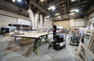 Ruwac Industriesauger WS2 für Zone 22 saugt Holzstäube in einem Hamburger Filmstudio.