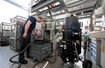 Ruwac Nassabscheider NA35 für den StaubEx-Bereich saugt Kunststoffstäube bei Neue Materialien in Nürnberg.