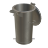 Vorabscheiderbehälter aus Stahl verzinkt Fassungsvermögen 50 Liter Artikel 10962 Ruwac