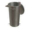 Vorabscheiderbehälter aus Stahl verzinkt Fassungsvermögen 110 Liter Artikel 10959 Ruwac